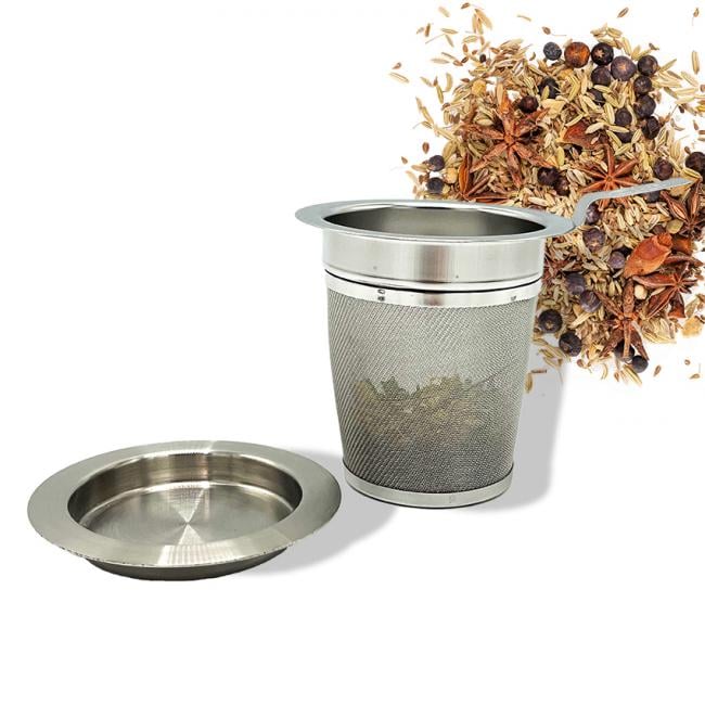 Theefilter RVS met hendel - S