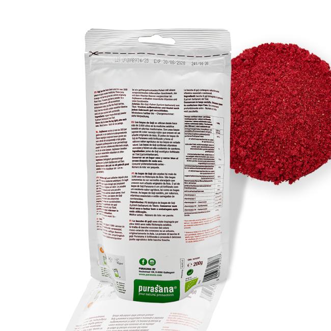 Purasana Goji bessen poeder - 200 gram