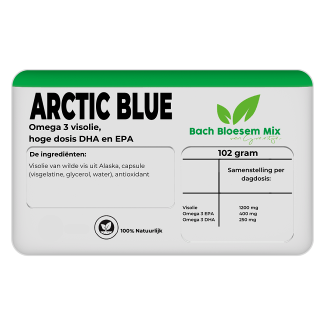 Arctic Blue Omega 3 visolie hoge dosis dha en epa - 60 capsules